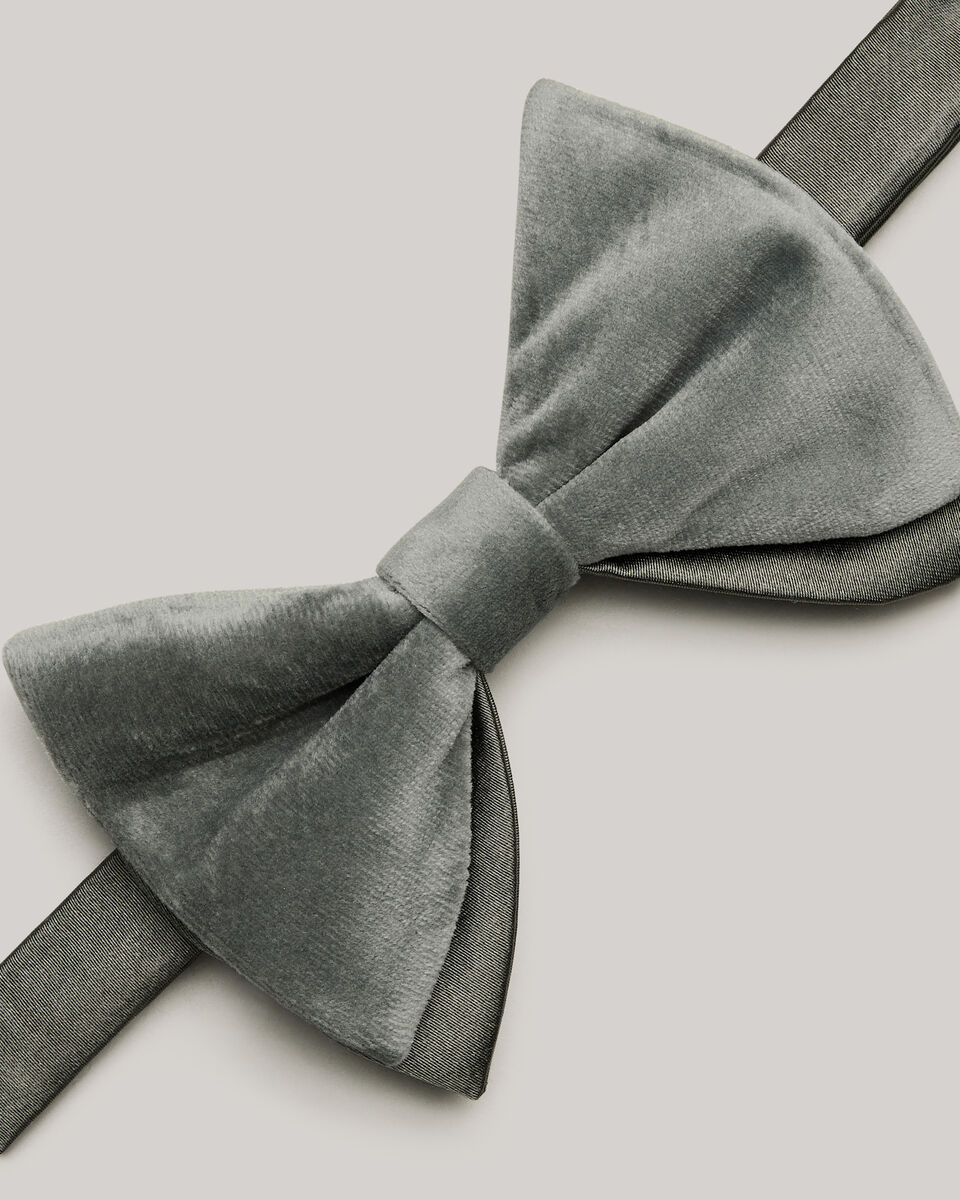 Velvet Bow Tie, Sage, hi-res